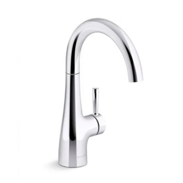 Kohler K-20147T-4-CP RUBICON 下抽拉式廚房龍頭 (拋光鍍鉻)